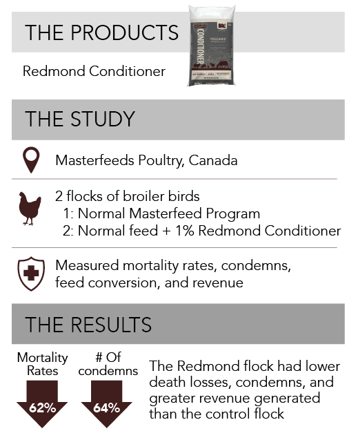 Reduce death rates in chicken flocks